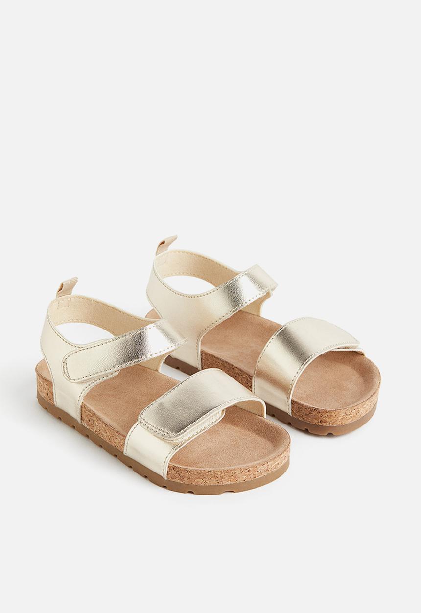 H&M - Ankle strap sandals - gold-coloured