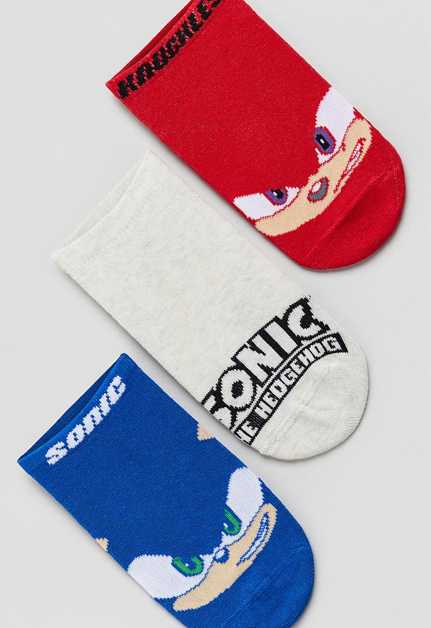 H&M - 5 pack trainer socks - bright blue sonic the hedgehog
