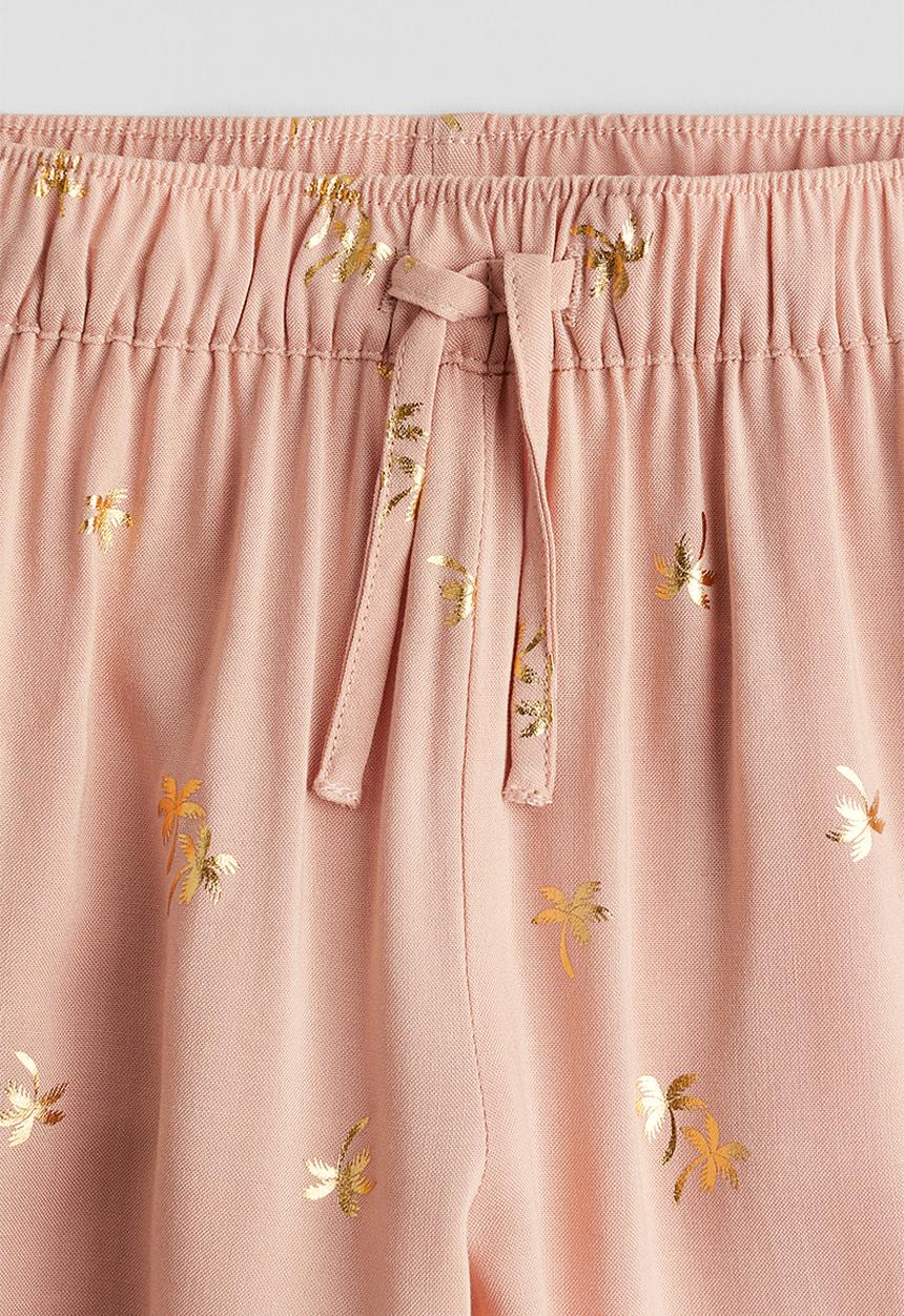 H&M - Woven joggers - dusty pink patterned
