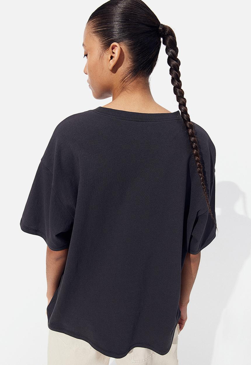 H&M - Oversized printed T-shirt - black billie eilish