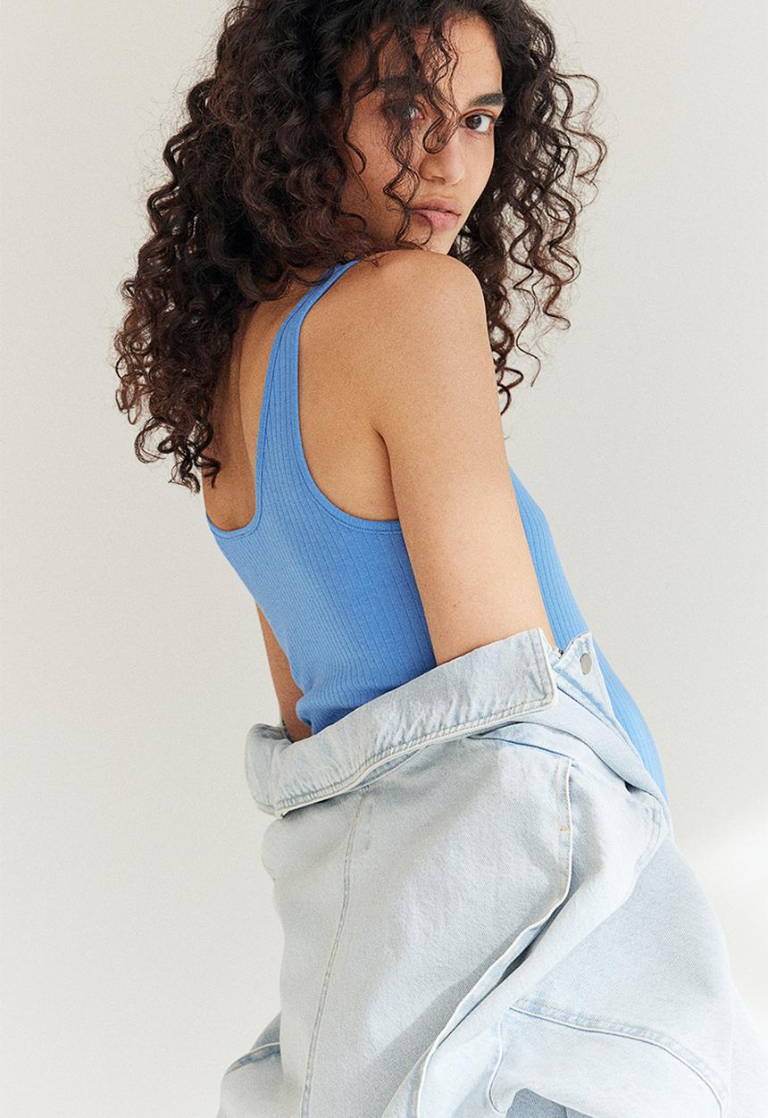 H&M - Mama ribbed dress - blue
