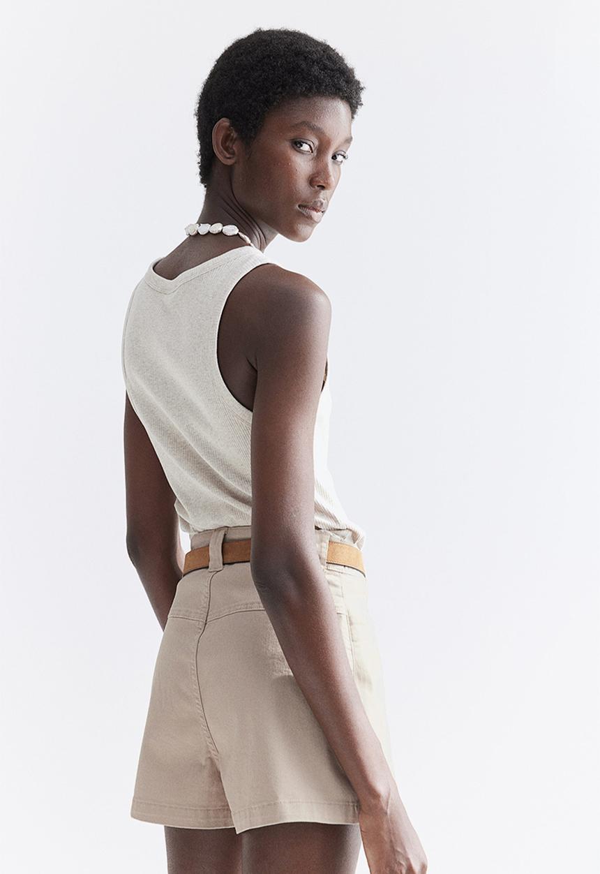H&M - Twill cargo shorts - beige