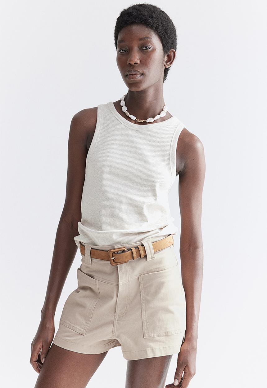H&M - Twill cargo shorts - beige