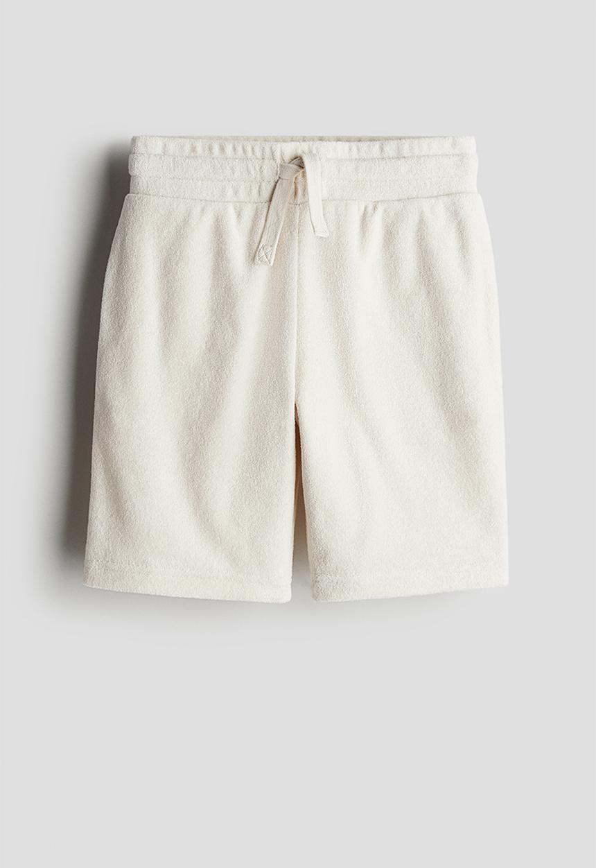 H&M - Terry shorts - ecru