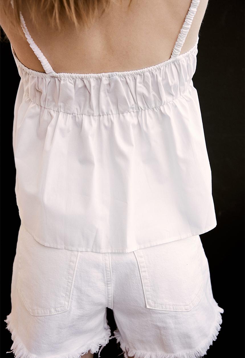 H&M - Tie-detail strappy top - white