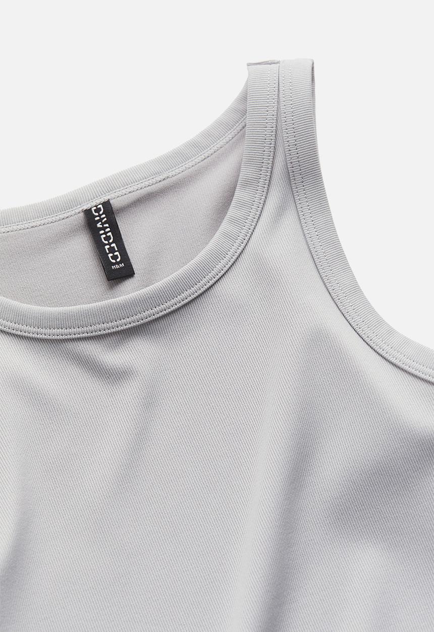 H&M - Ribbed vest top - light grey