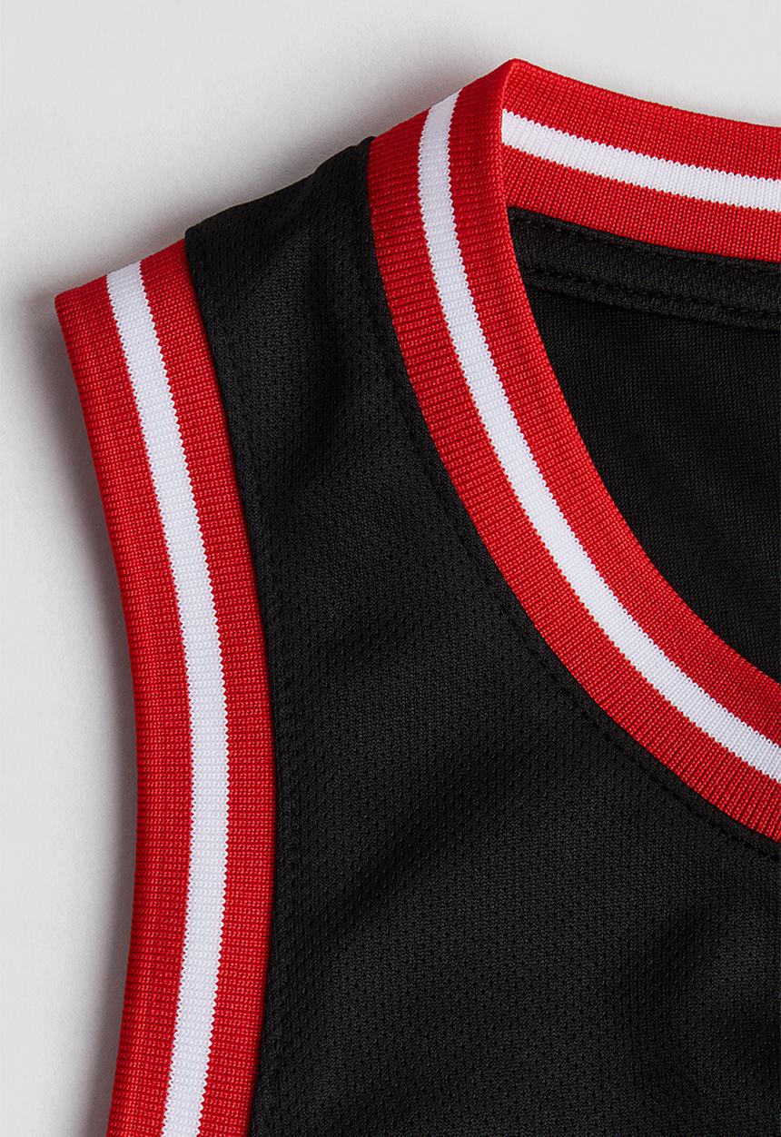 H&M - Mesh basketball vest top - black mavericks