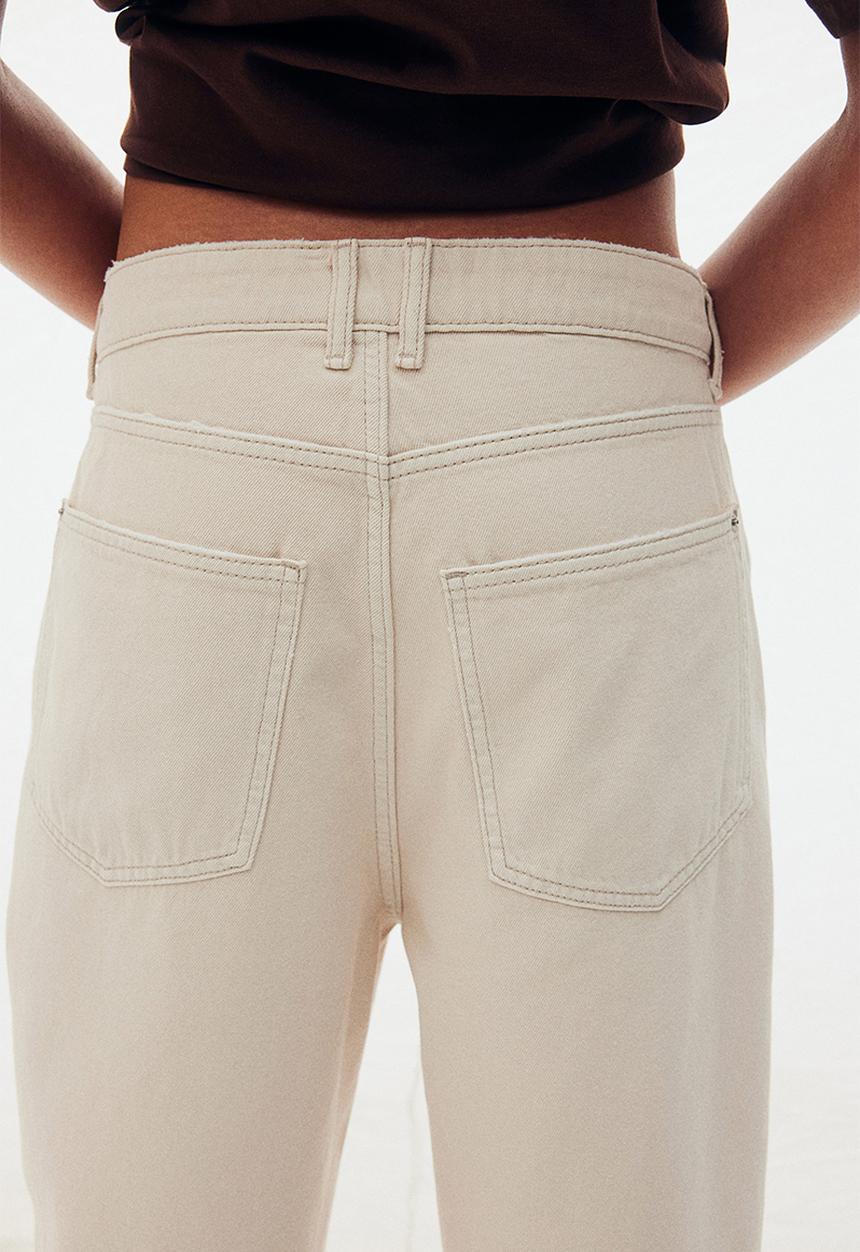 H&M - Baggy low jeans - light beige