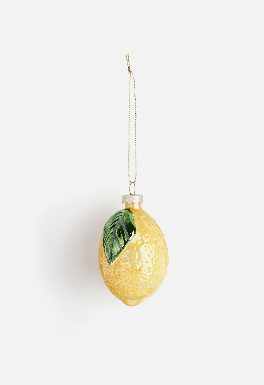 H&M - Christmas decoration - Yellow Lemon