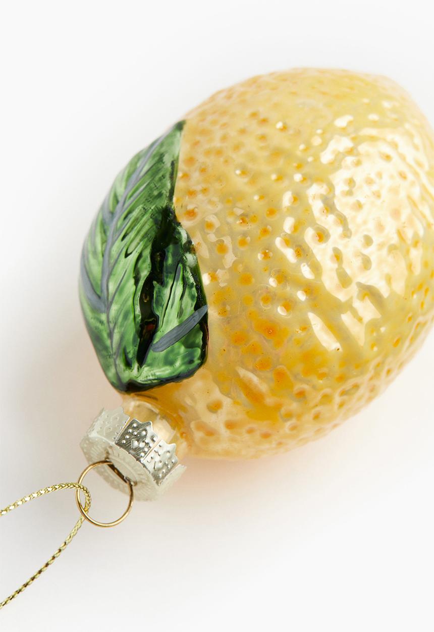 H&M - Christmas decoration - Yellow Lemon