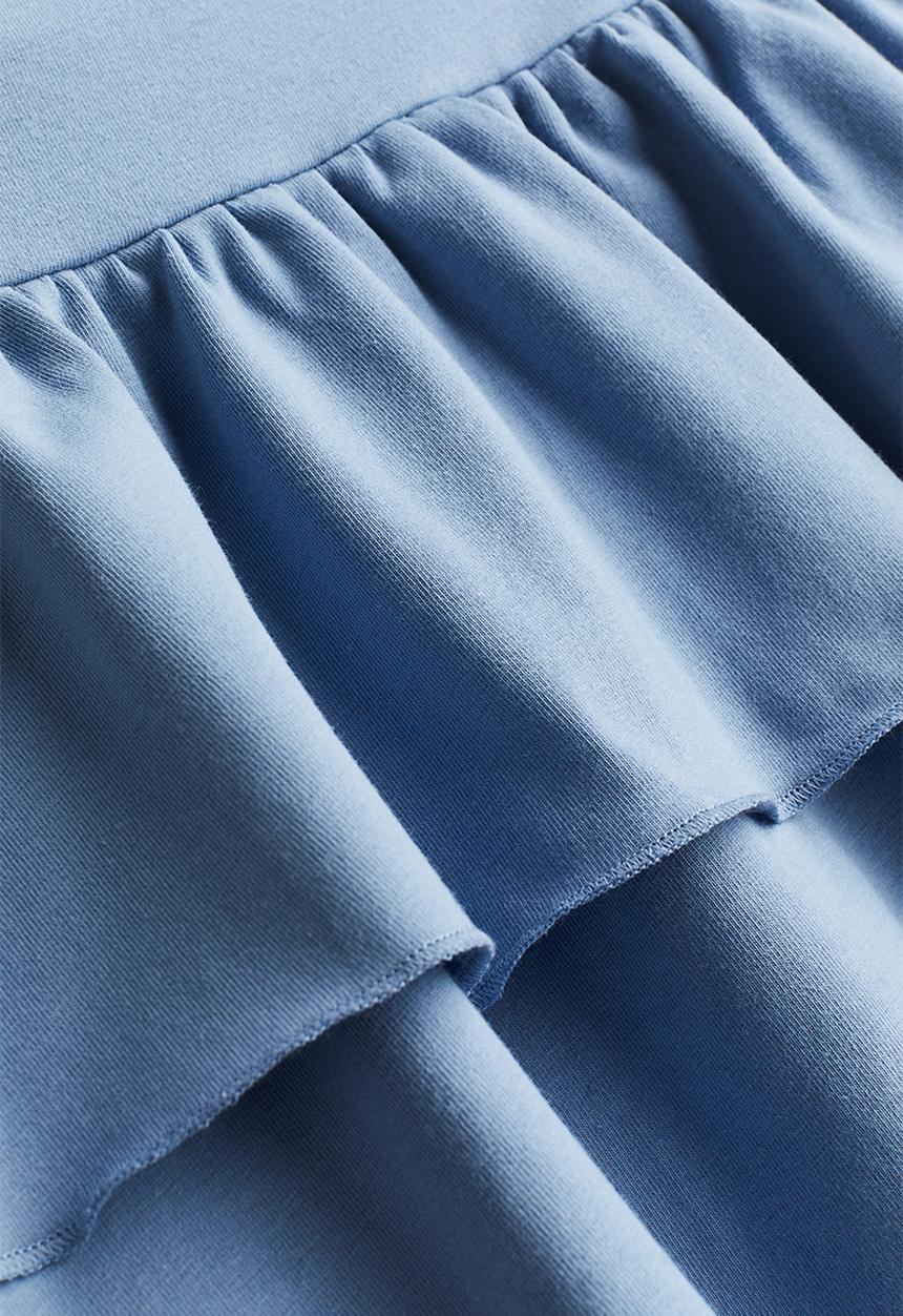 H&M - Tiered jersey skirt - blue