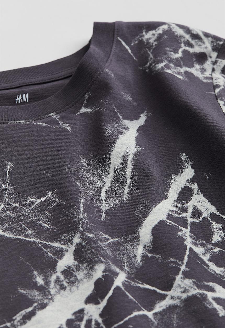 H&M - Printed t-shirt - grey patterned