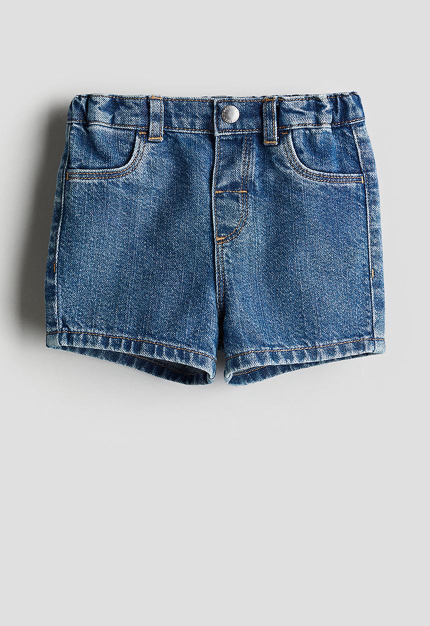 H&M - Denim shorts - denim blue 