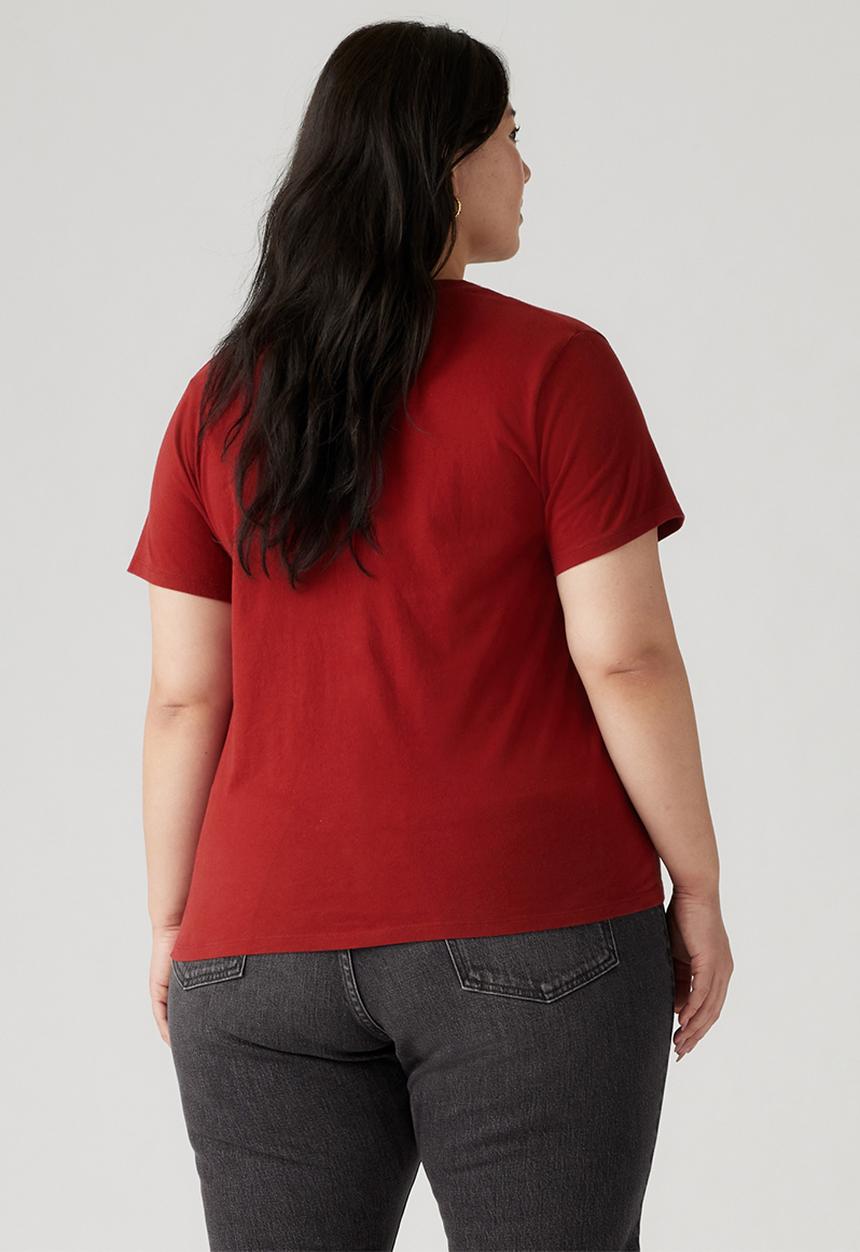 Levi’s® - Plus Perfect Vneck Tee- Sun - Dried Tomato