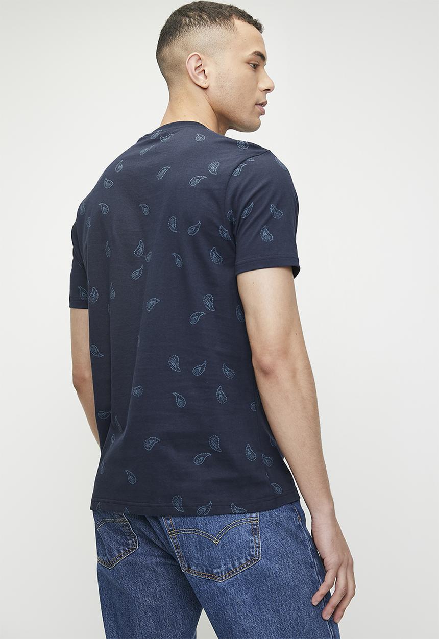 Ben Sherman - Paisley Pkt Tee - Navy
