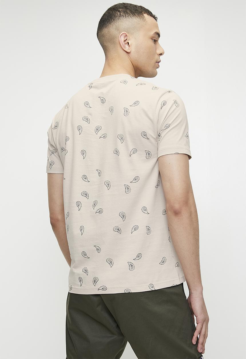 Ben Sherman - Paisley Pkt Tee - Plaster