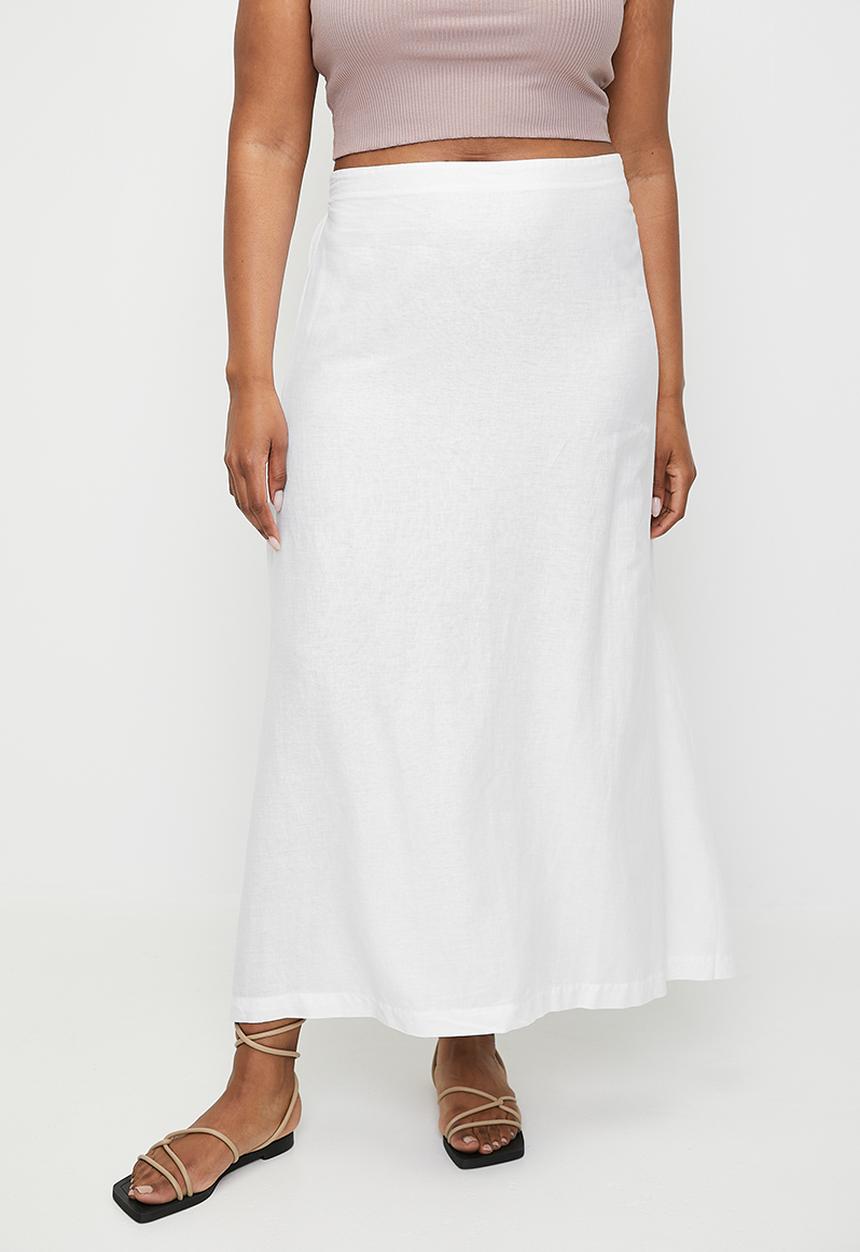 Cotton On - Plus Haven Maxi A-Line Skirt - White