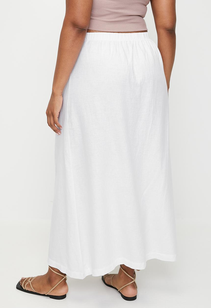 Cotton On - Plus Haven Maxi A-Line Skirt - White