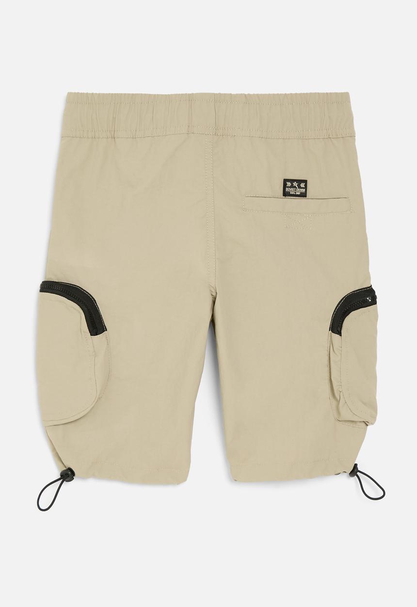 SOVIET - Boys nylon short - stone