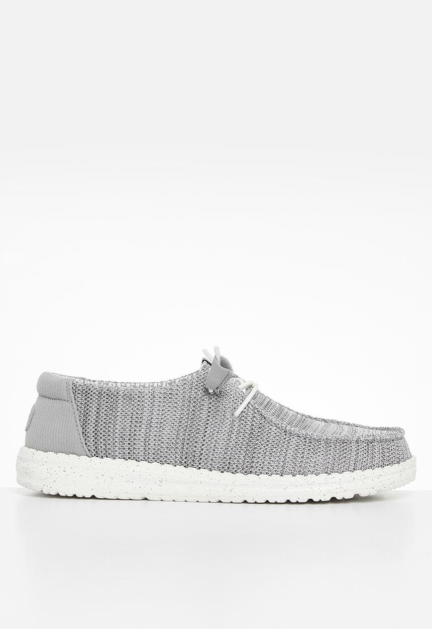 Hey Dude - Wendy Stretch Mesh Slip-On - Light Grey