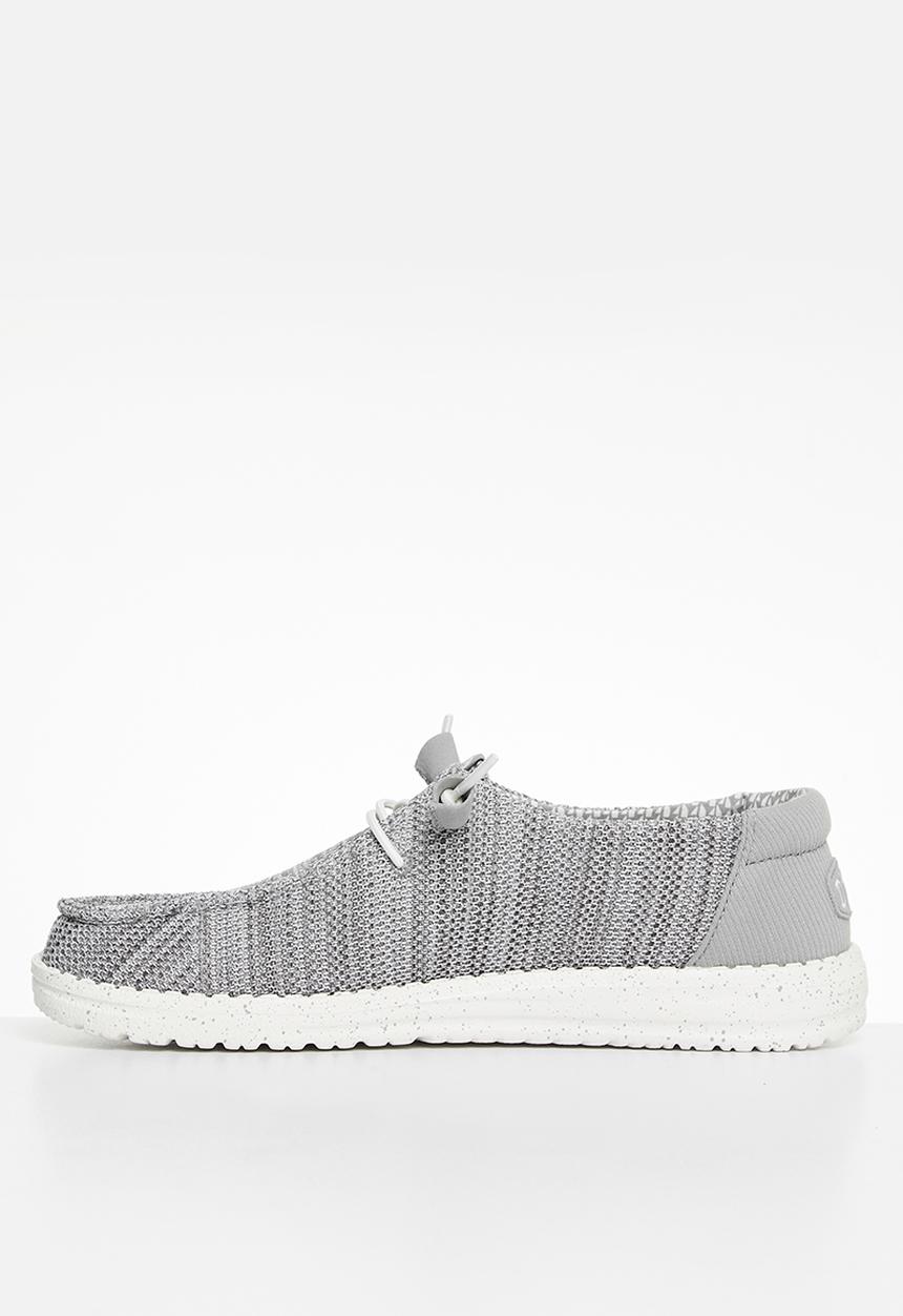 Hey Dude - Wendy Stretch Mesh Slip-On - Light Grey