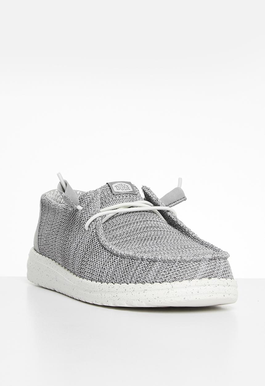 Hey Dude - Wendy Stretch Mesh Slip-On - Light Grey