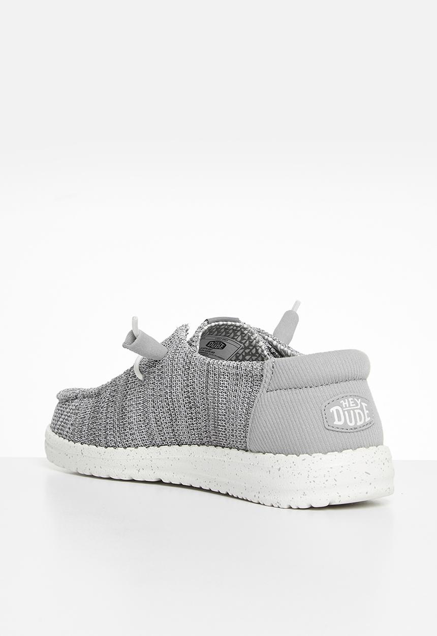 Hey Dude - Wendy Stretch Mesh Slip-On - Light Grey