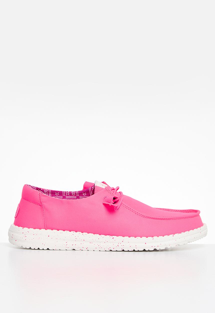 Hey Dude - Wendy Stretch Canvas Slip-On - Neon Pink
