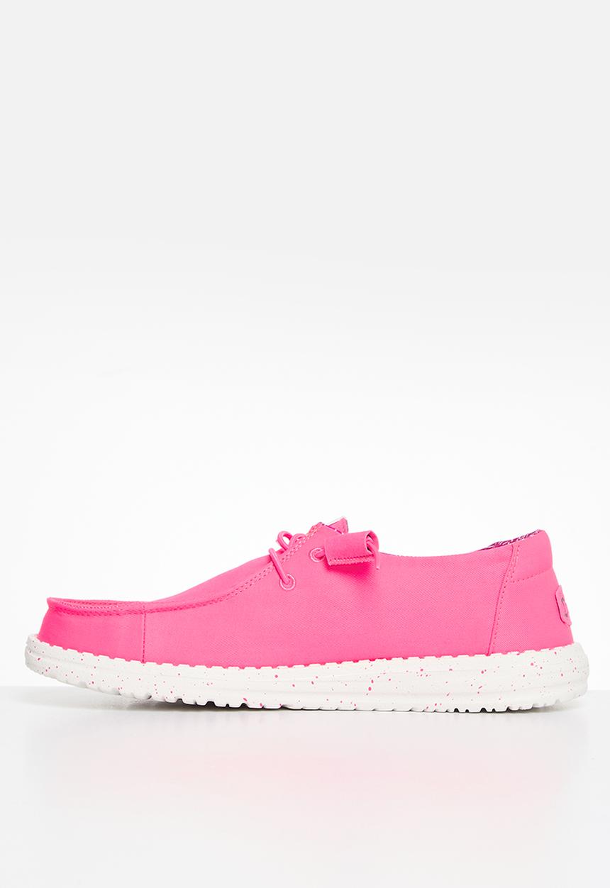 Hey Dude - Wendy Stretch Canvas Slip-On - Neon Pink