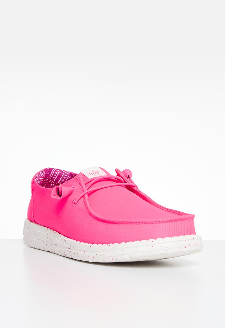 Hey Dude - Wendy Stretch Canvas Slip-On - Neon Pink