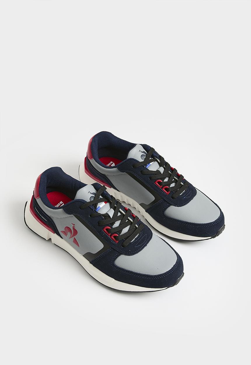 Le Coq Sportif - Riviera m - vaporous grey/dress blue/red