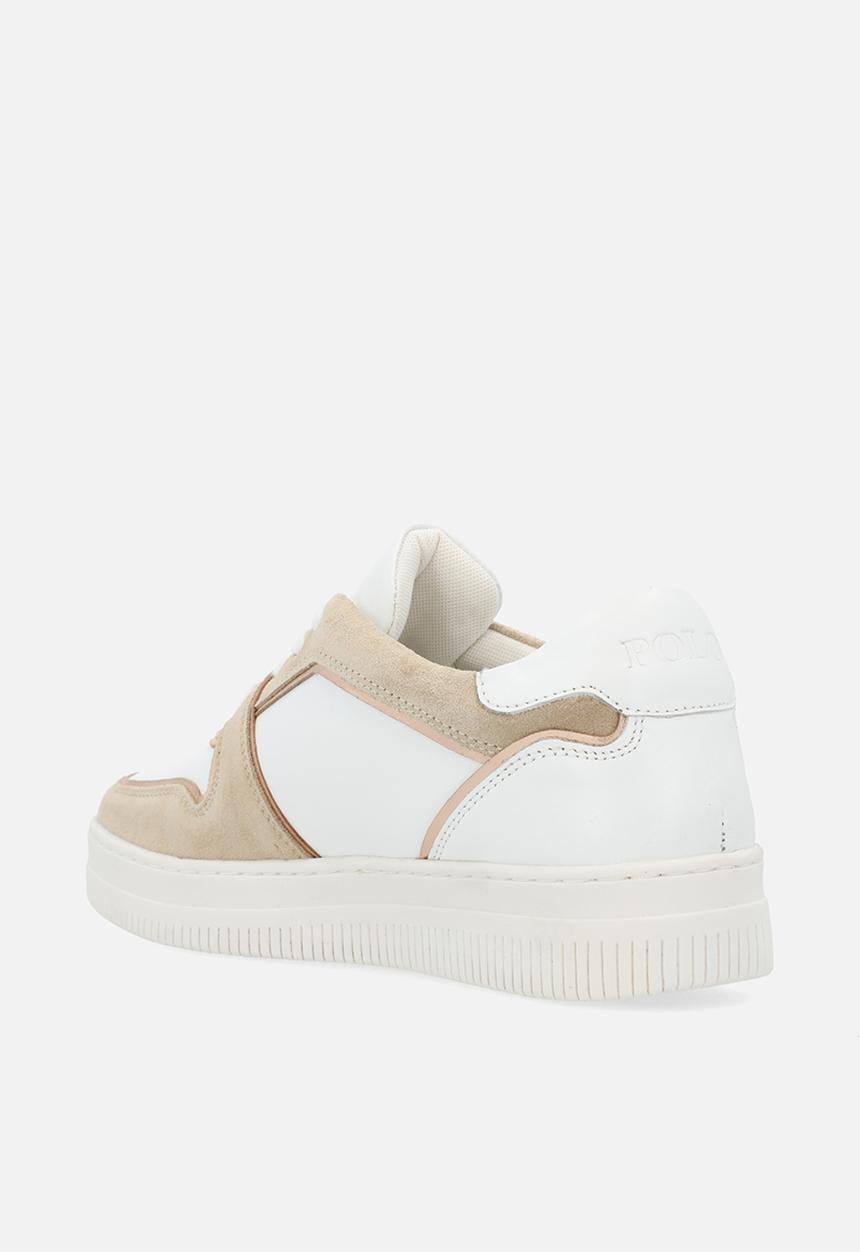 POLO - Gold tipped sneaker - white and gold