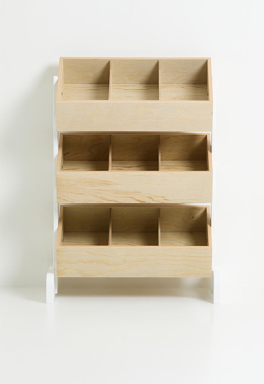 Sixth Floor - Riya toy box - natural & white