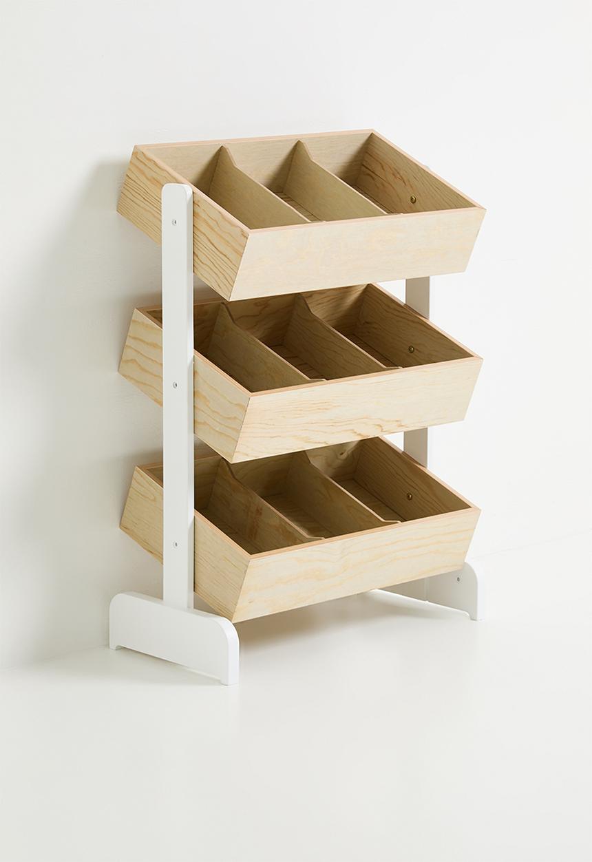 Sixth Floor - Riya toy box - natural & white