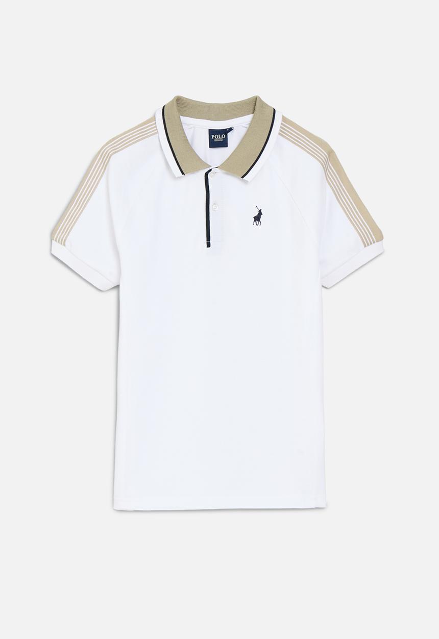 POLO - Boys jackson raglan sleeve golfer - white