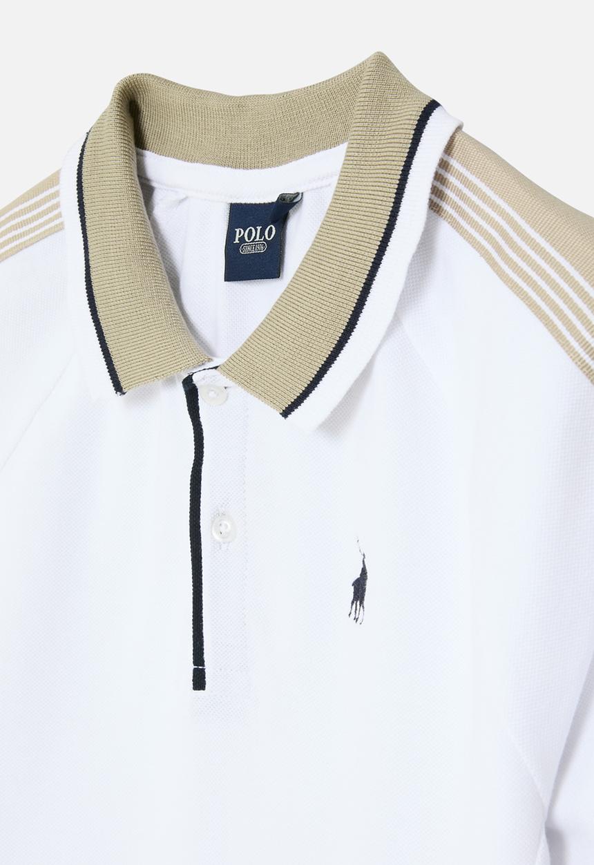POLO - Boys jackson raglan sleeve golfer - white