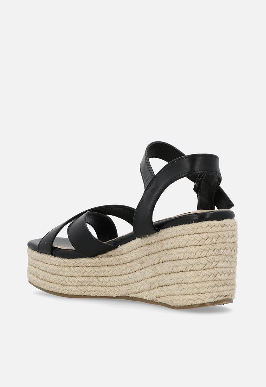 Madison® - Libby espadrille wedge - black