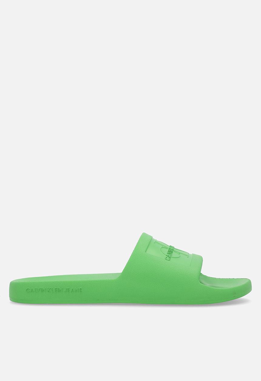 Calvin Klein - Slide monogram debossed - classic green