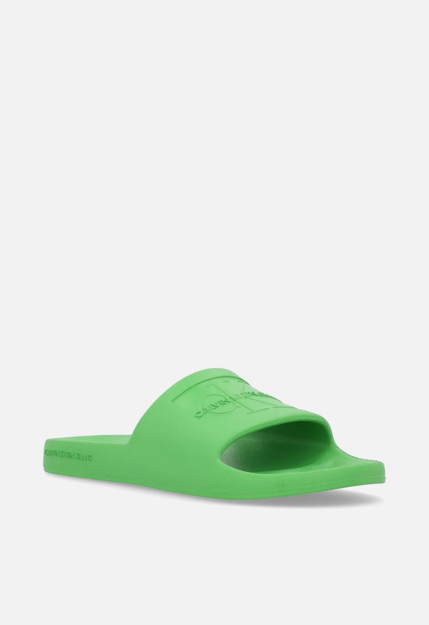 Calvin Klein - Slide monogram debossed - classic green