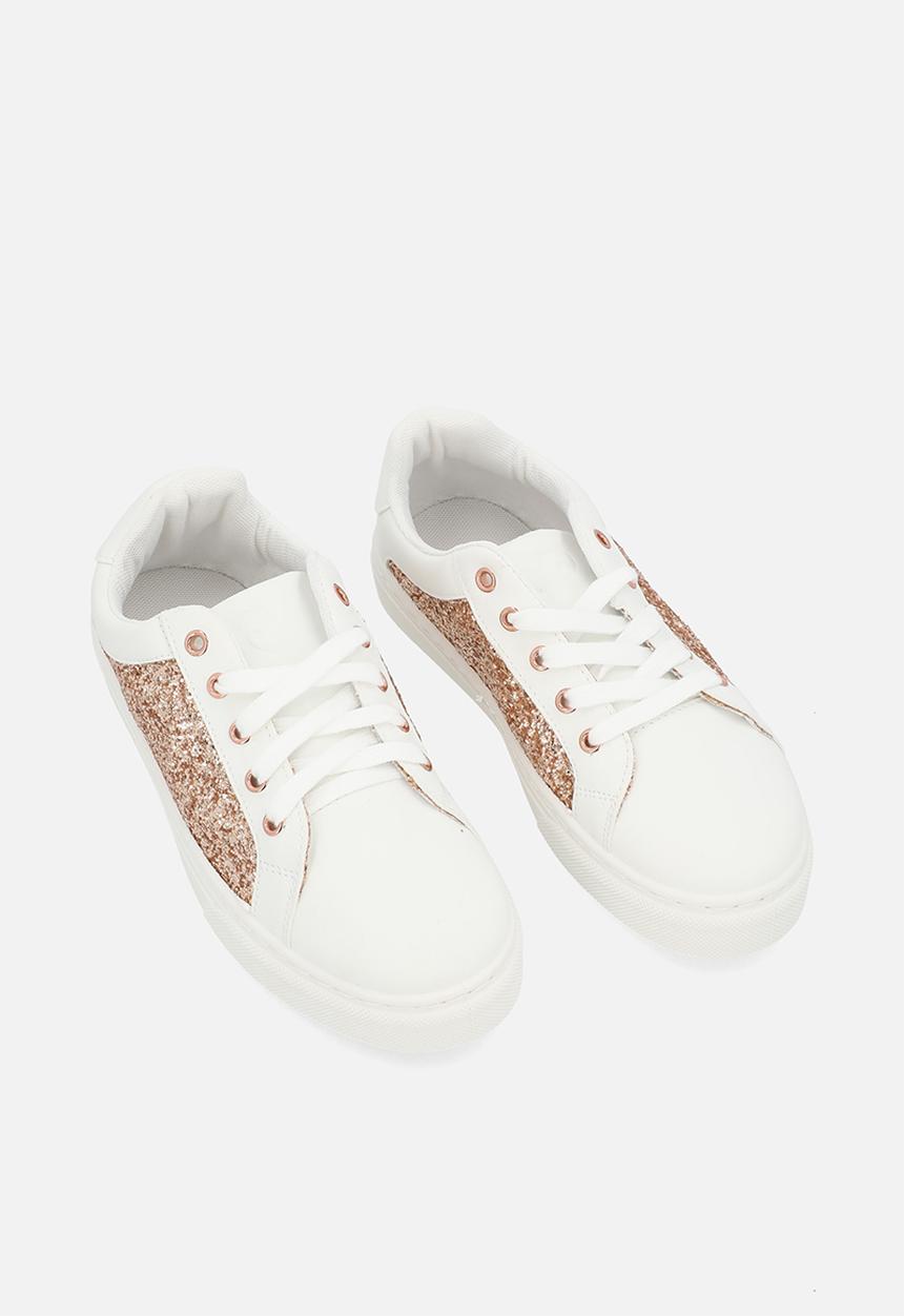 Pierre Cardin - Taylor Girls Glitter Sneaker - White