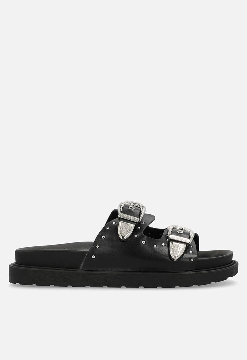 Oxford Street - Double Buckle Slide - Black