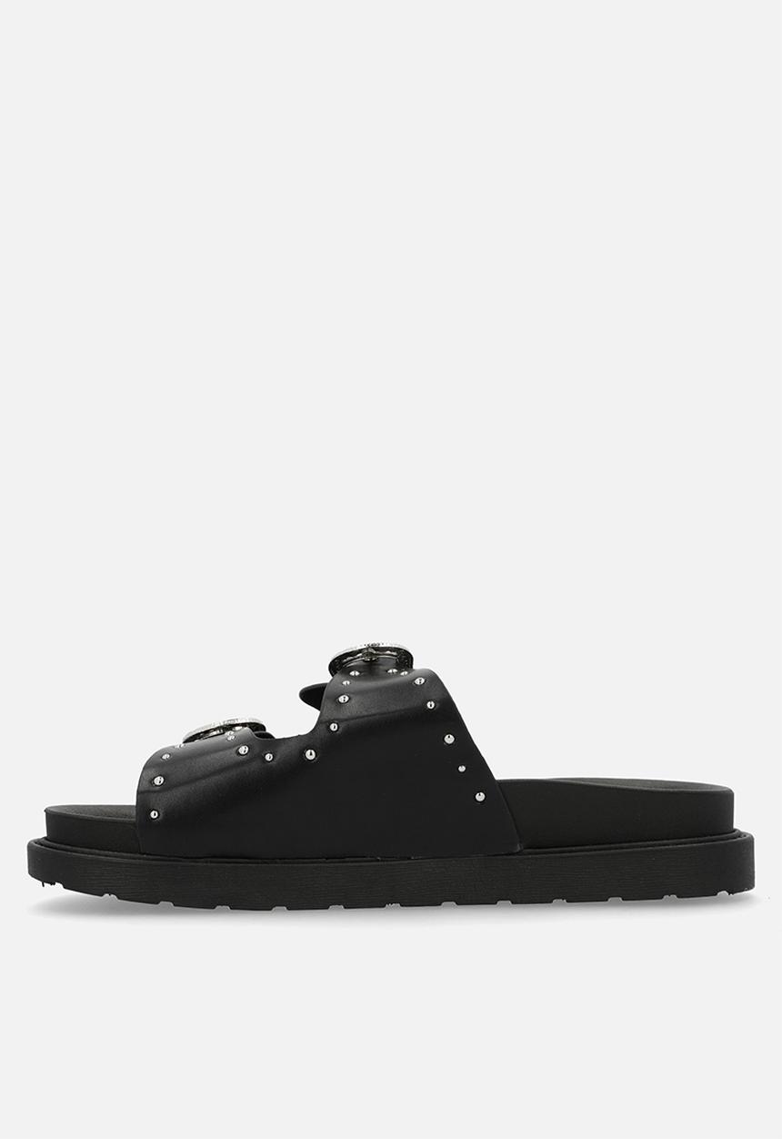 Oxford Street - Double Buckle Slide - Black