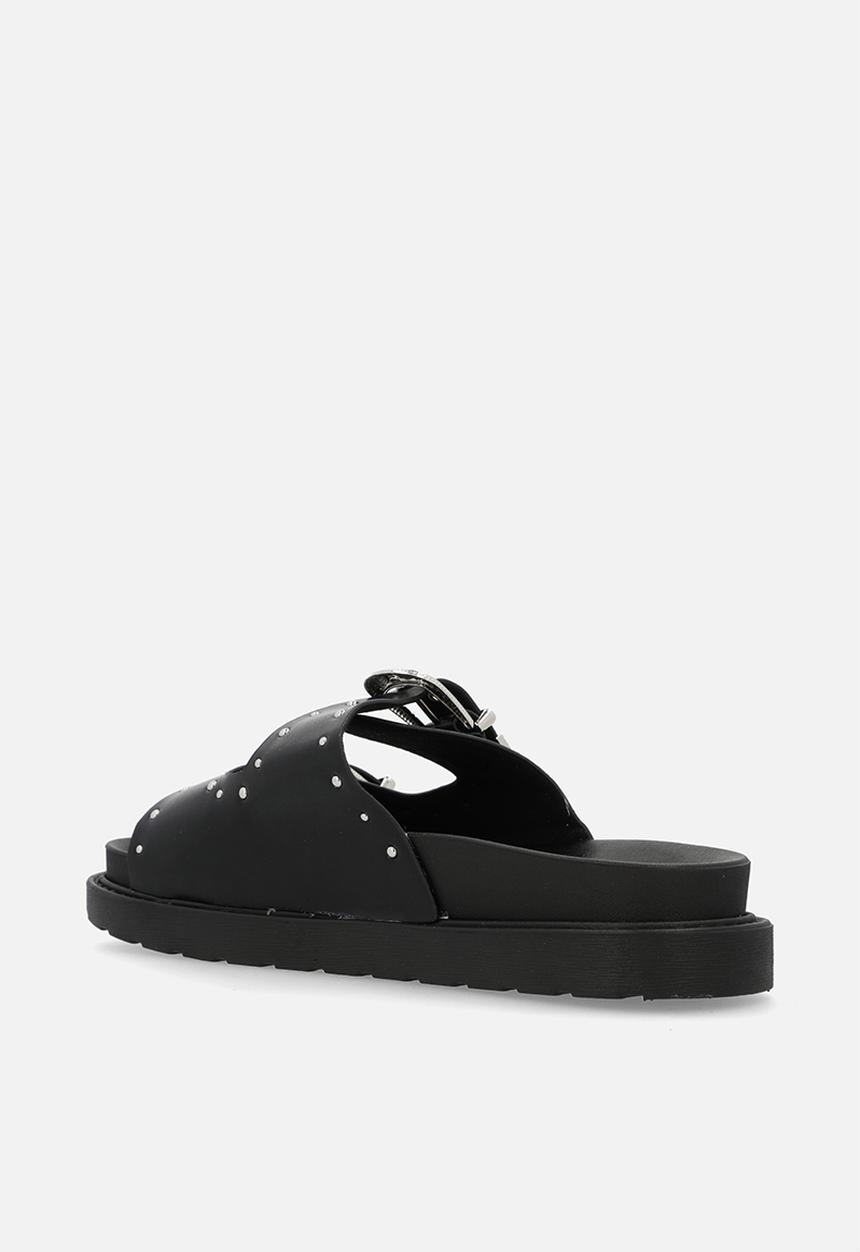 Oxford Street - Double Buckle Slide - Black