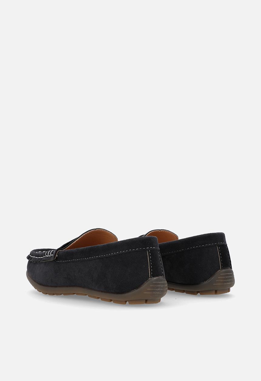 Pop Candy - Faux suede loafer-navy