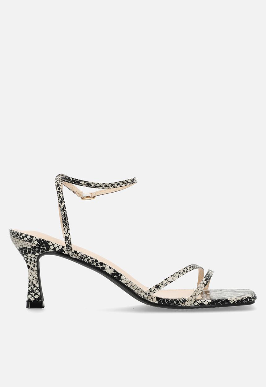 Public Desire - Kendra midi heel - snakeskin
