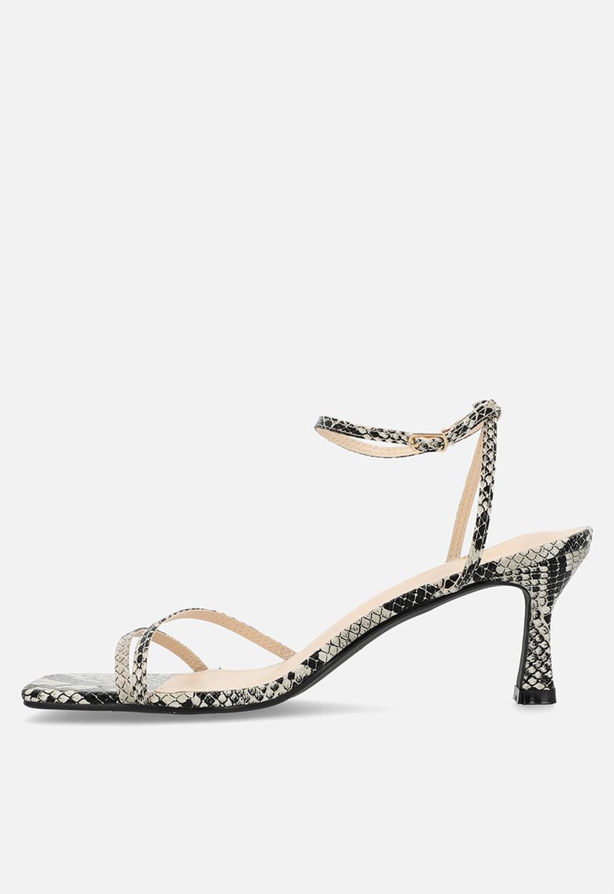 Public Desire - Kendra midi heel - snakeskin