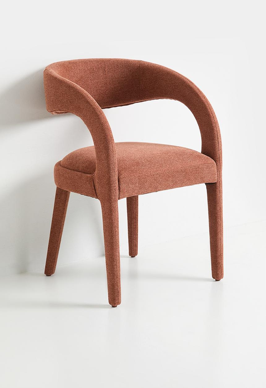 Sixth Floor - Elle woven fully upholstered chair-rust