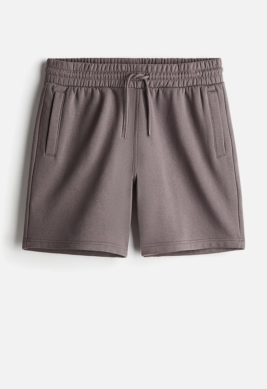H&M - Regular fit sweatshorts - dark greige 