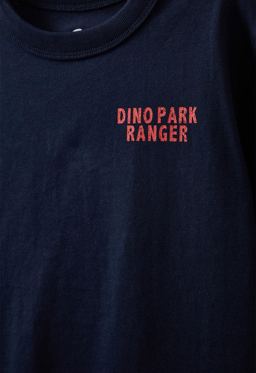 Cotton On - Jonny short sleeve print tee - squid ink/dino park ranger