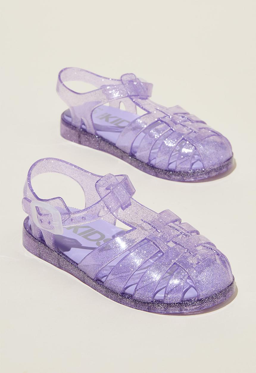 Cotton On - Elsie jelly sandal - lilac drop glitter